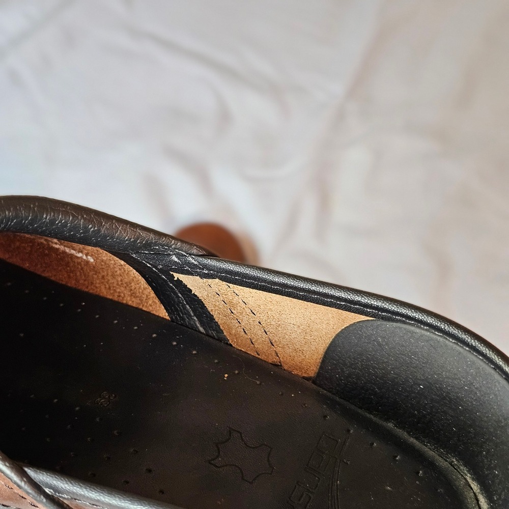 Dansko Professional Brown Leather Clogs Size 39 Comfort Slip On Shoes - Picture 7 of 8
